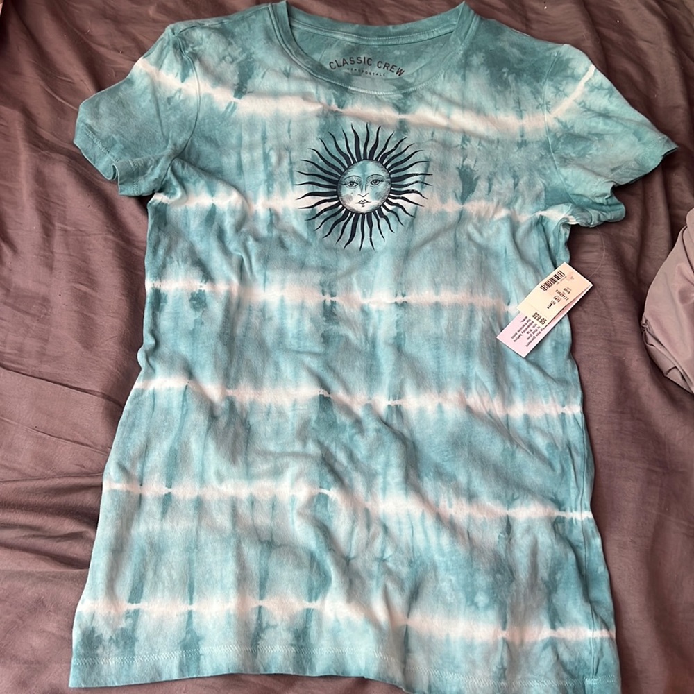 aero postal shirt, size large, color blue
